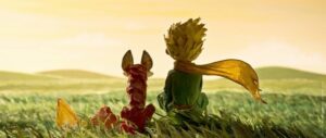 Immagine dal piccolo principe del piccolo principe e la sua volpe